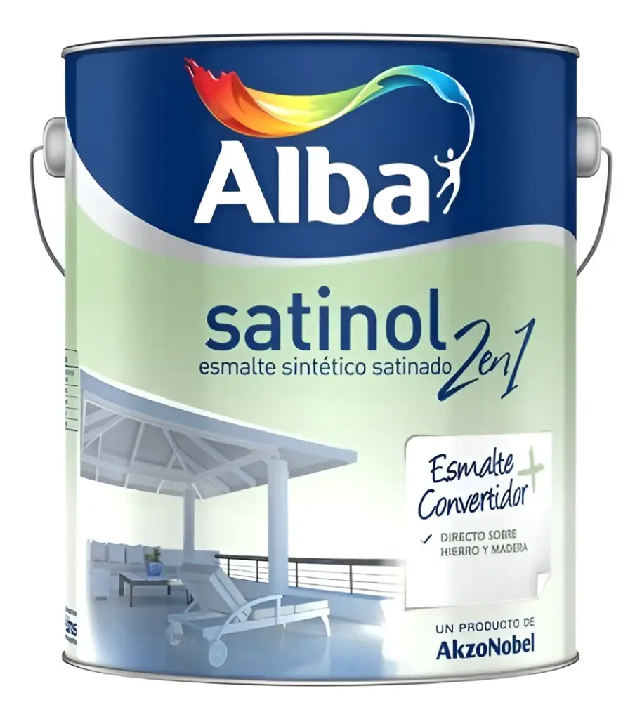 Esmalte Satinado Satinol 2 en 1 Alba