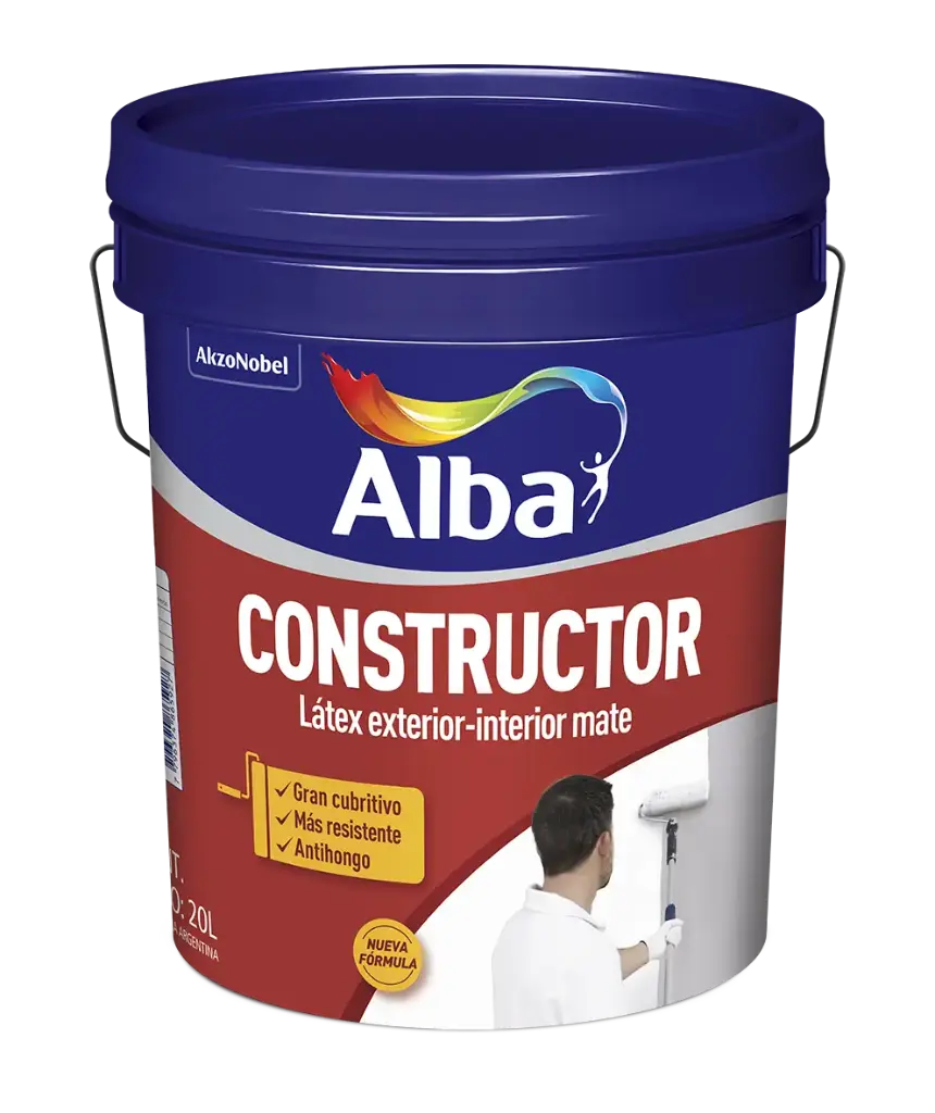Latex Interior/Exterior Constructor Blanco Mate Alba