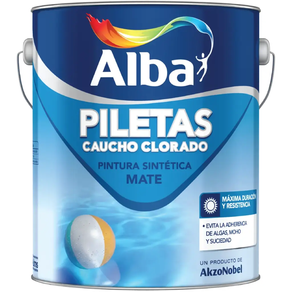 Pintura Piletas Caucho Clorado Alba