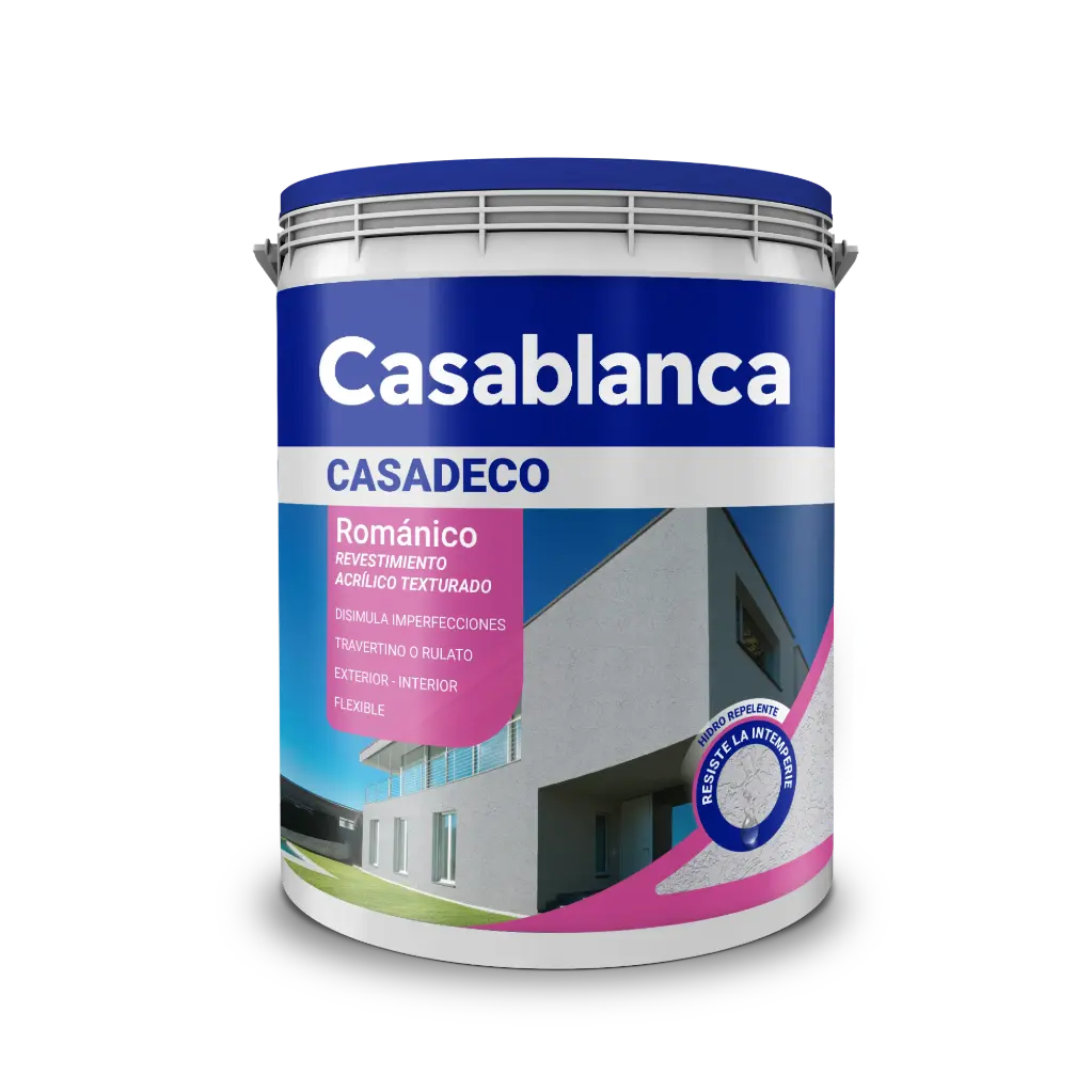 Revestimiento Acrílico Casadeco Base Romanico Casablanca