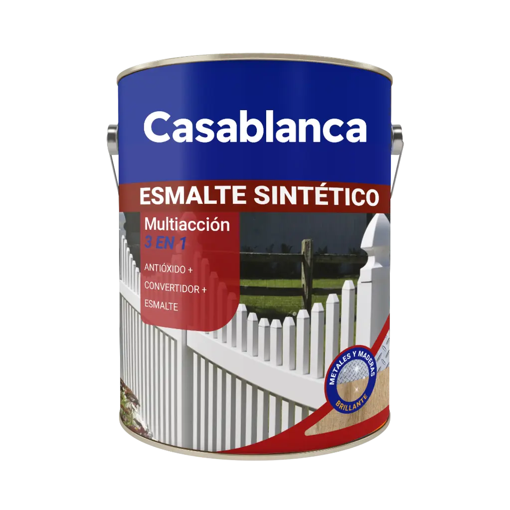 Esmalte Sintetico Brillante 3 en 1 Casablanca