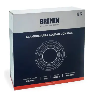 Bremen Alambre Mig Mag Er70S-6 0.8 Mm X 5 Kg