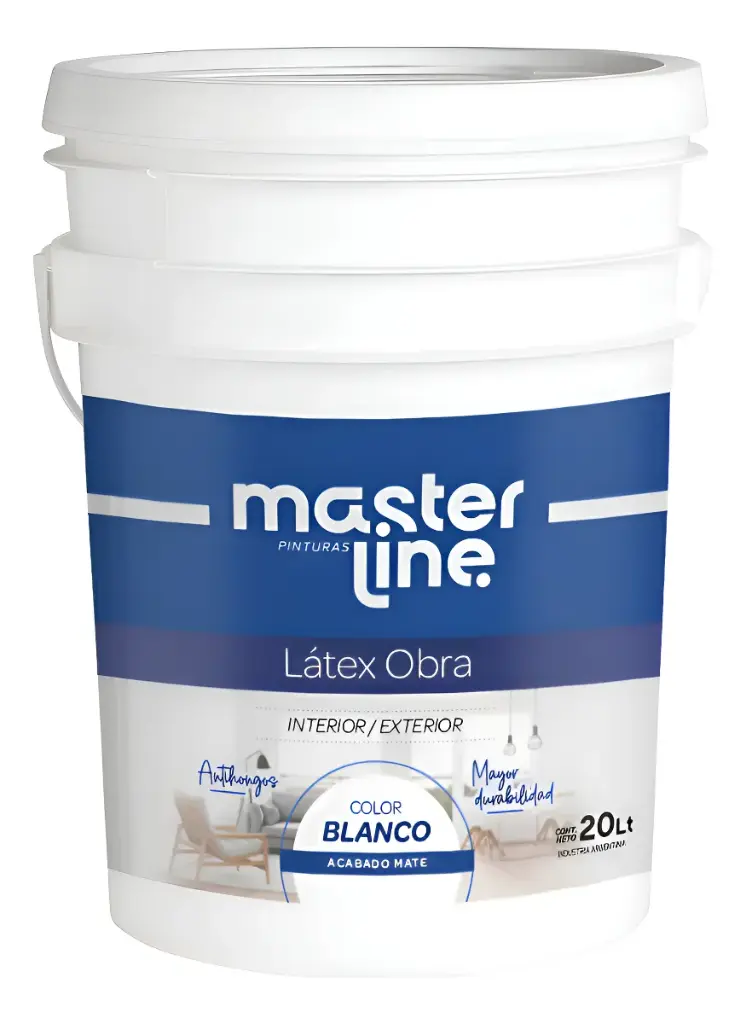 Latex Interior/Exterior Blanco 20 Lt MasterLine