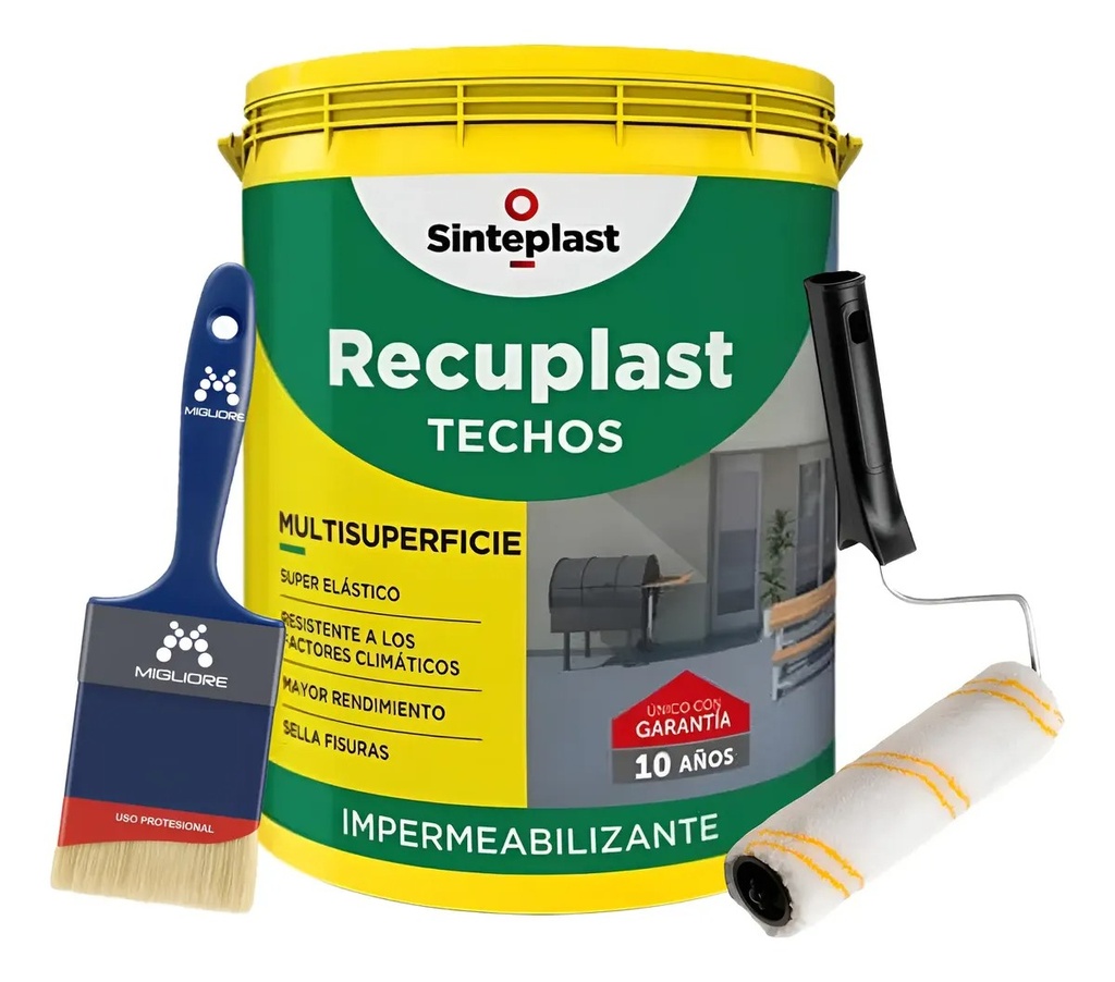 Combo Recuplast Tec. BL+ Pincel + Rodillo 