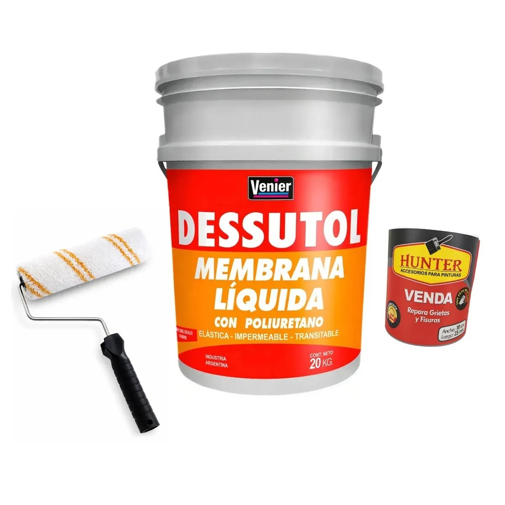 Combo Dessutol BL 20 + Rodillo + Venda 10