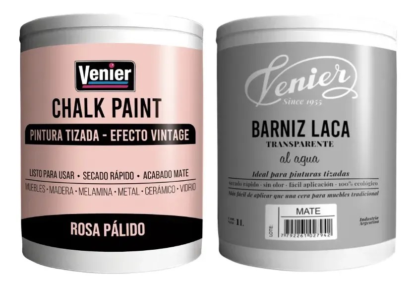 Combo Venier Chalk ROSA + Laca Mate