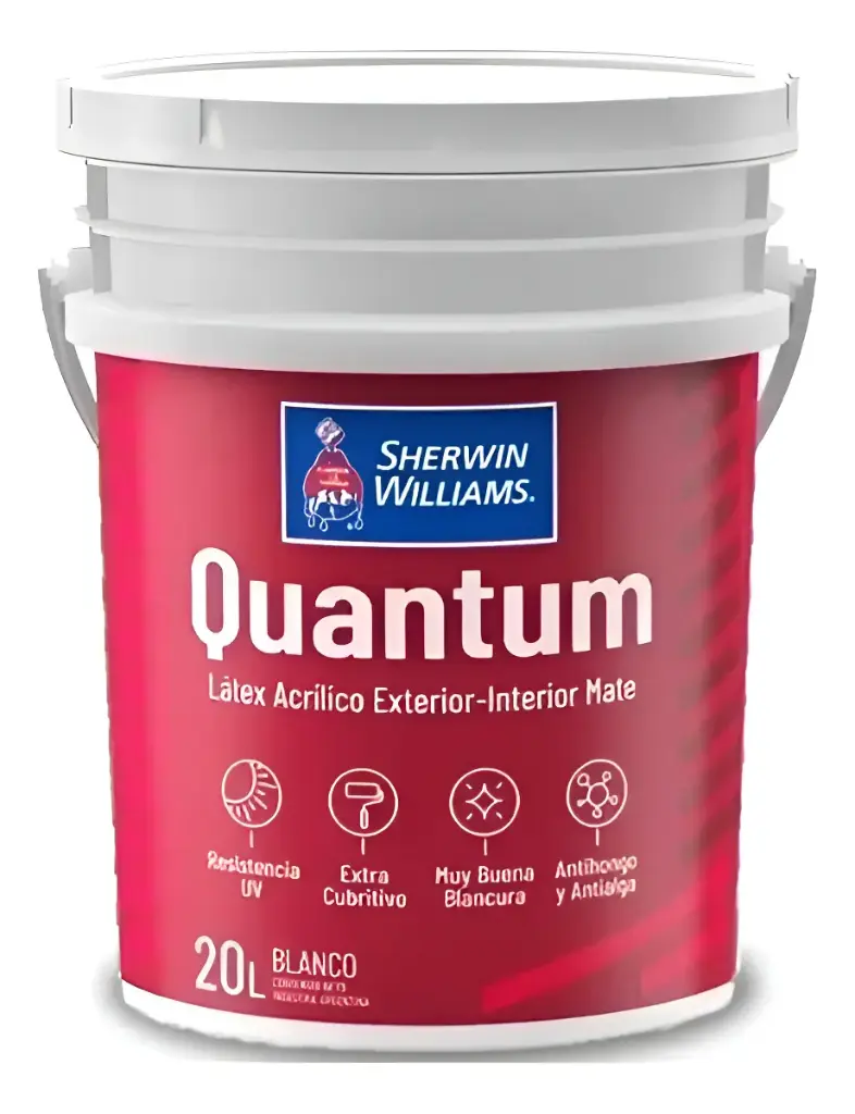 Quantum Latex Ext-Int Mate Blanco Sherwin Williams