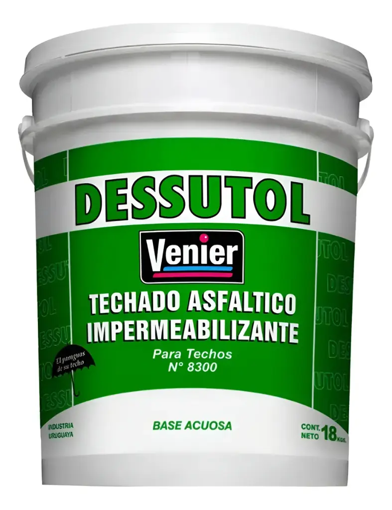 Dessutol 8300 Techado Asfáltica Venier 18lts