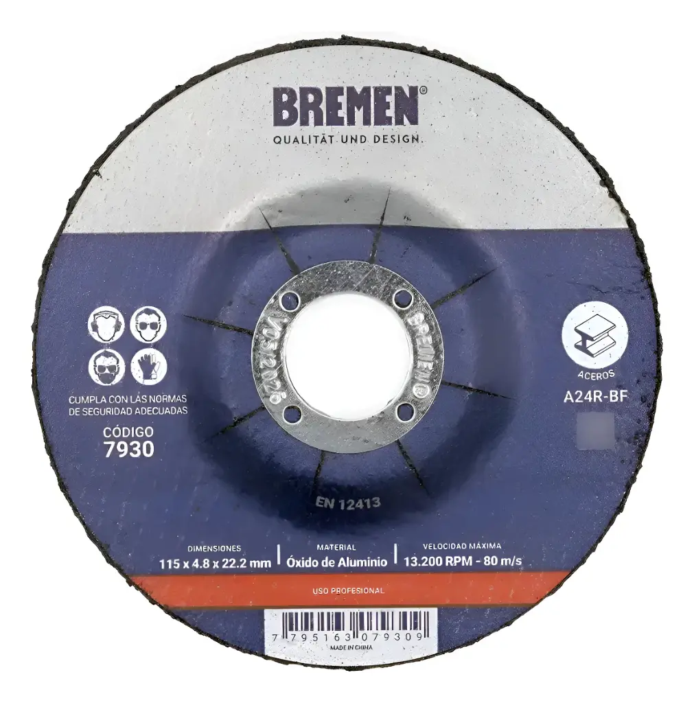 Bremen Disco De Desbaste 4-1/2 (115x4.8x22,23mm) X 10un