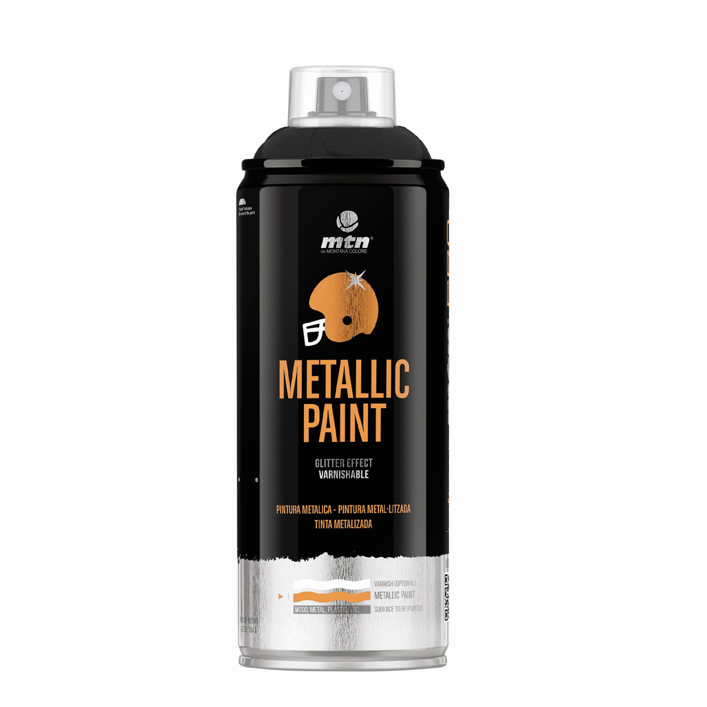 Aerosol Montana Linea PRO Metalizado Negro 