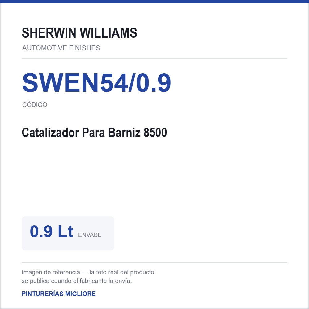 ZSWAF Catalizador Para Barniz 8500 0.9 Lt