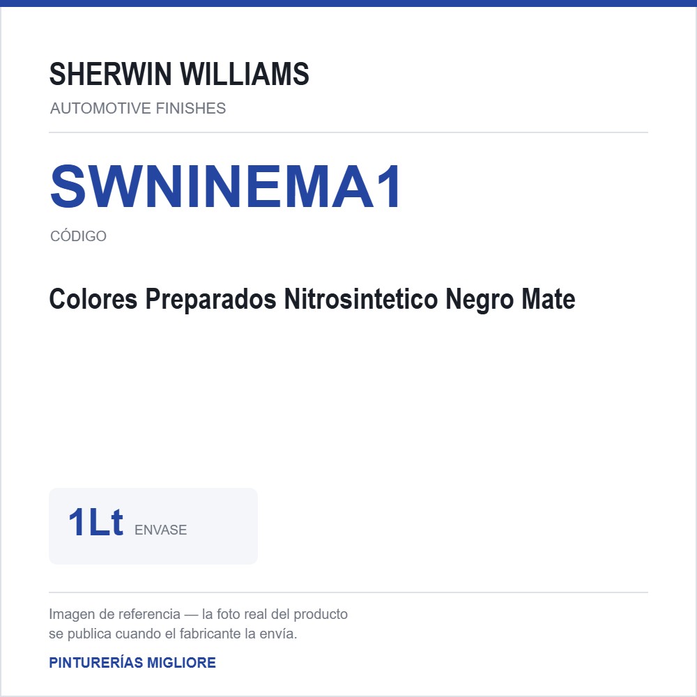 ZSWAF Colores Preparados Nitrosintetico Negro Mate 1Lt