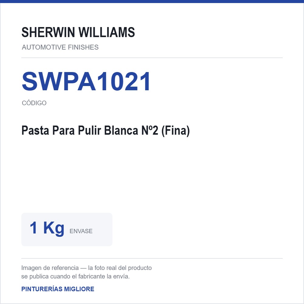 ZSWAF Pasta Para Pulir Blanca Nº2 (Fina) 1 Kg