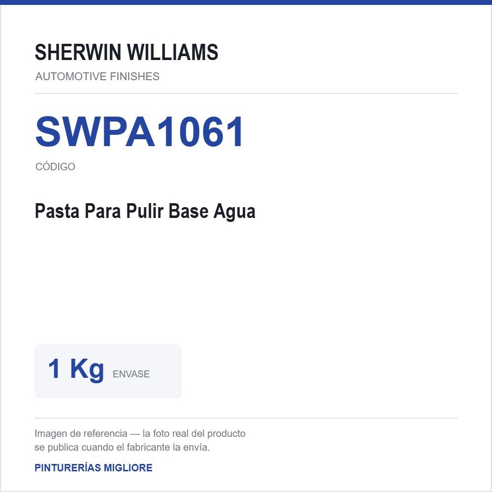 ZSWAF Pasta Para Pulir Base Agua 1 Kg