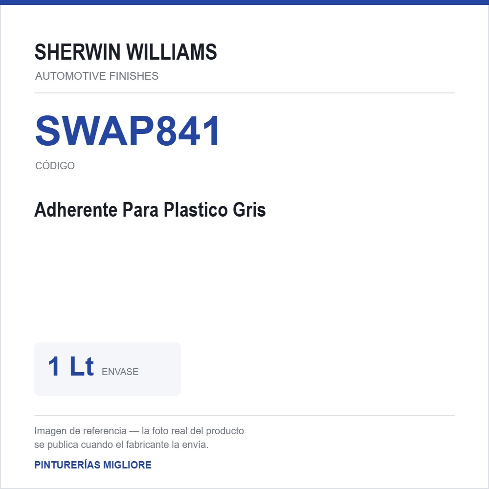 ZSWAF Adherente Para Plastico Gris 1 Lt