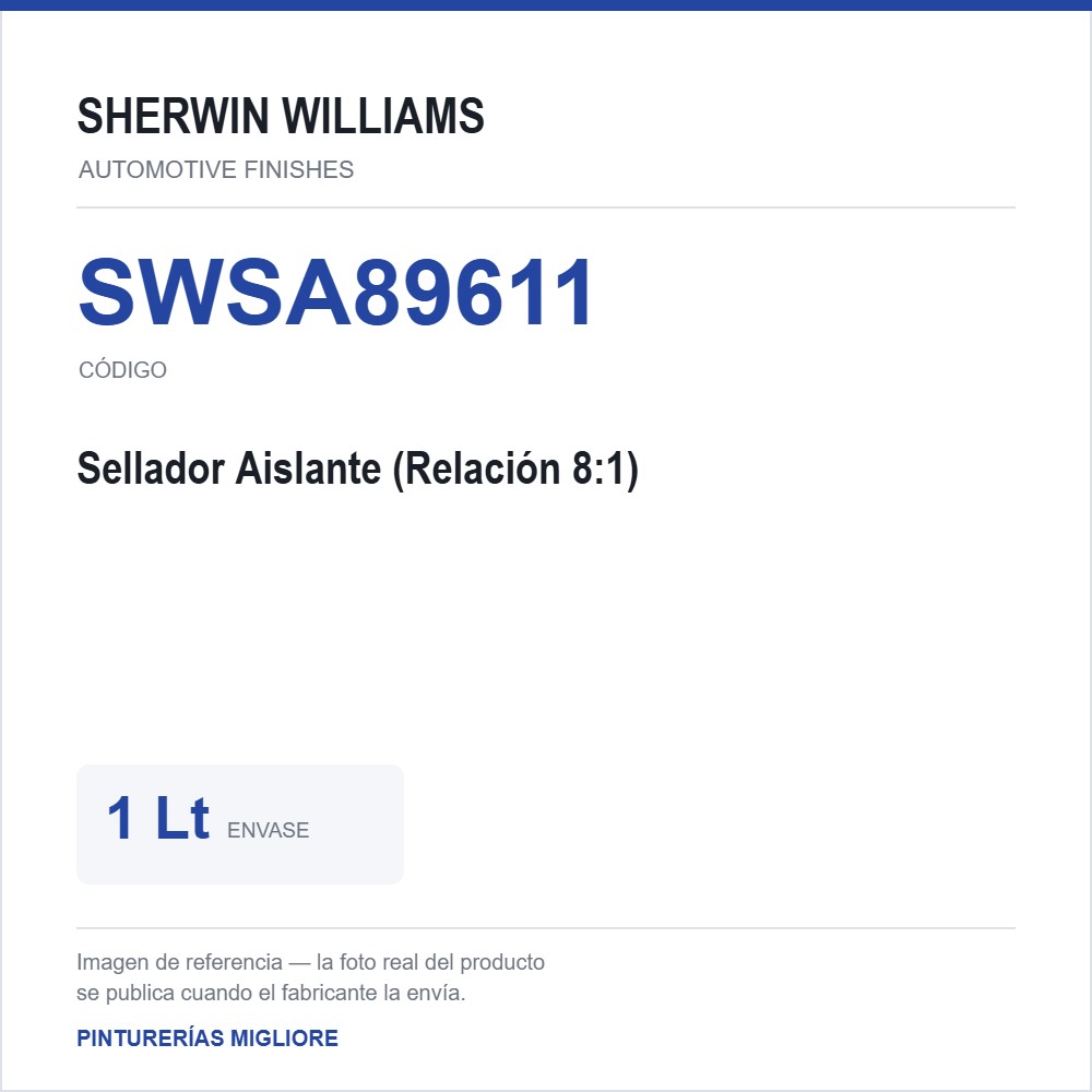 ZSWAF Sellador Aislante (Relación 8:1) 1 Lt