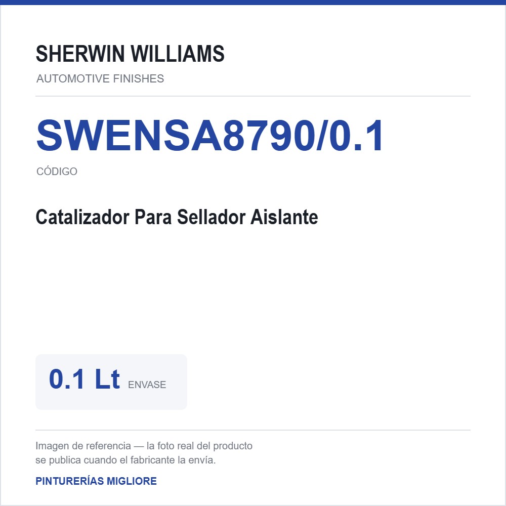 ZSWAF Catalizador Para Sellador Aislante 0.1 Lt
