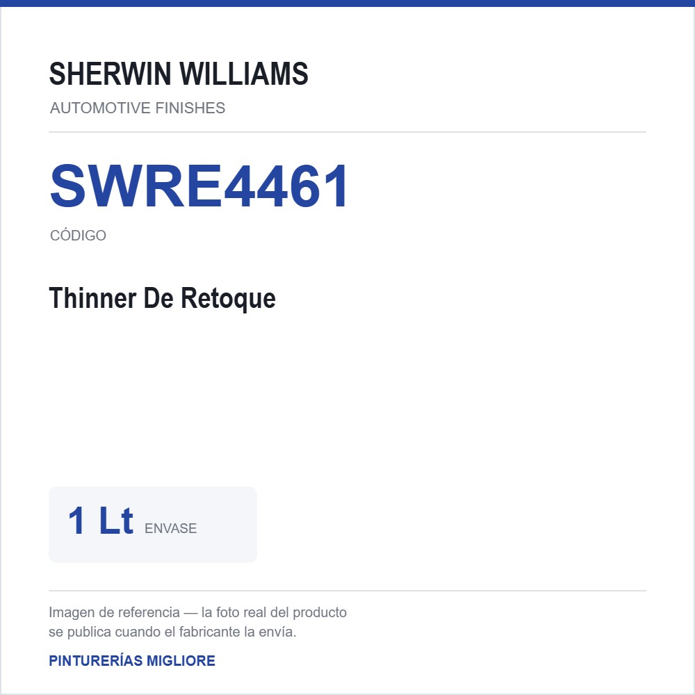 ZSWAF Thinner De Retoque 1 Lt