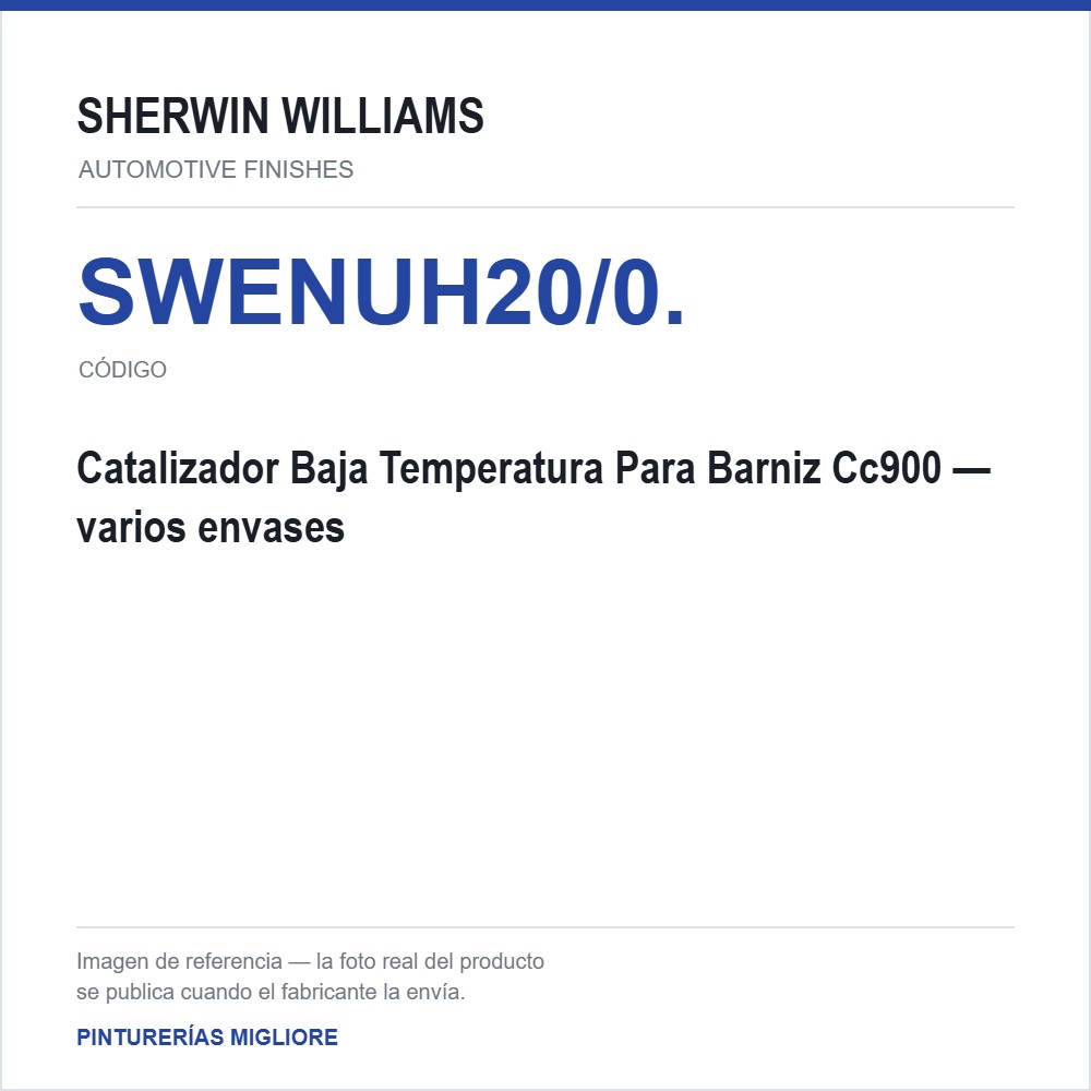 ZSWAF Catalizador Baja Temperatura Para Barniz Cc900