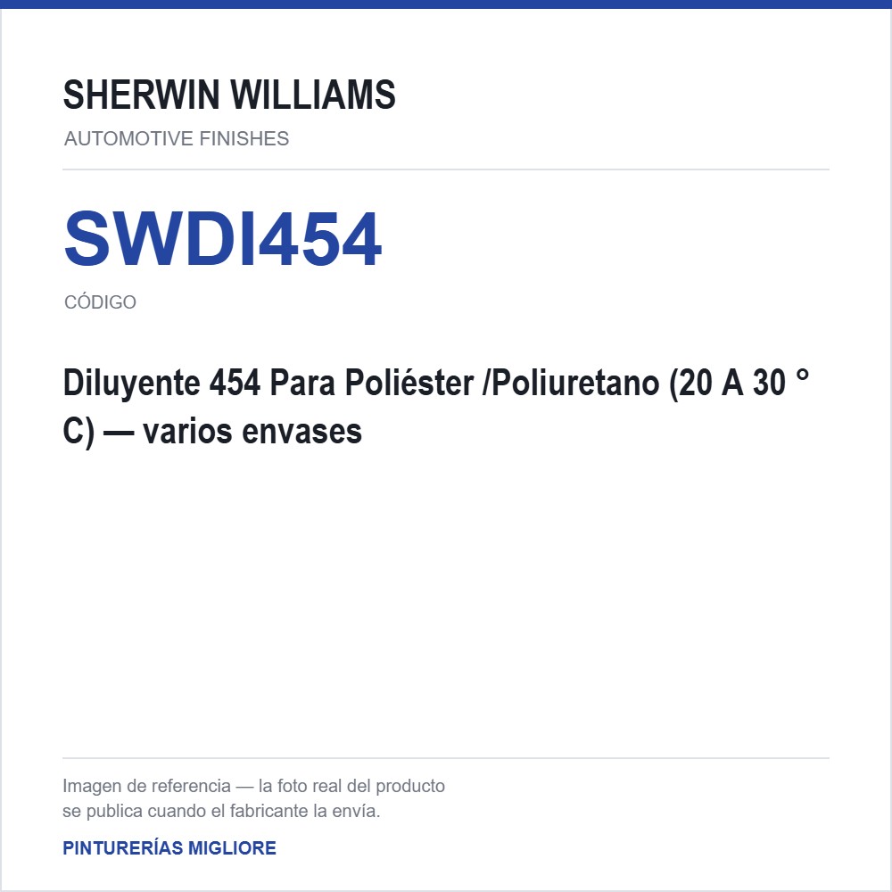ZSWAF Diluyente 454 Para Poliéster /Poliuretano (20 A 30 ° C)