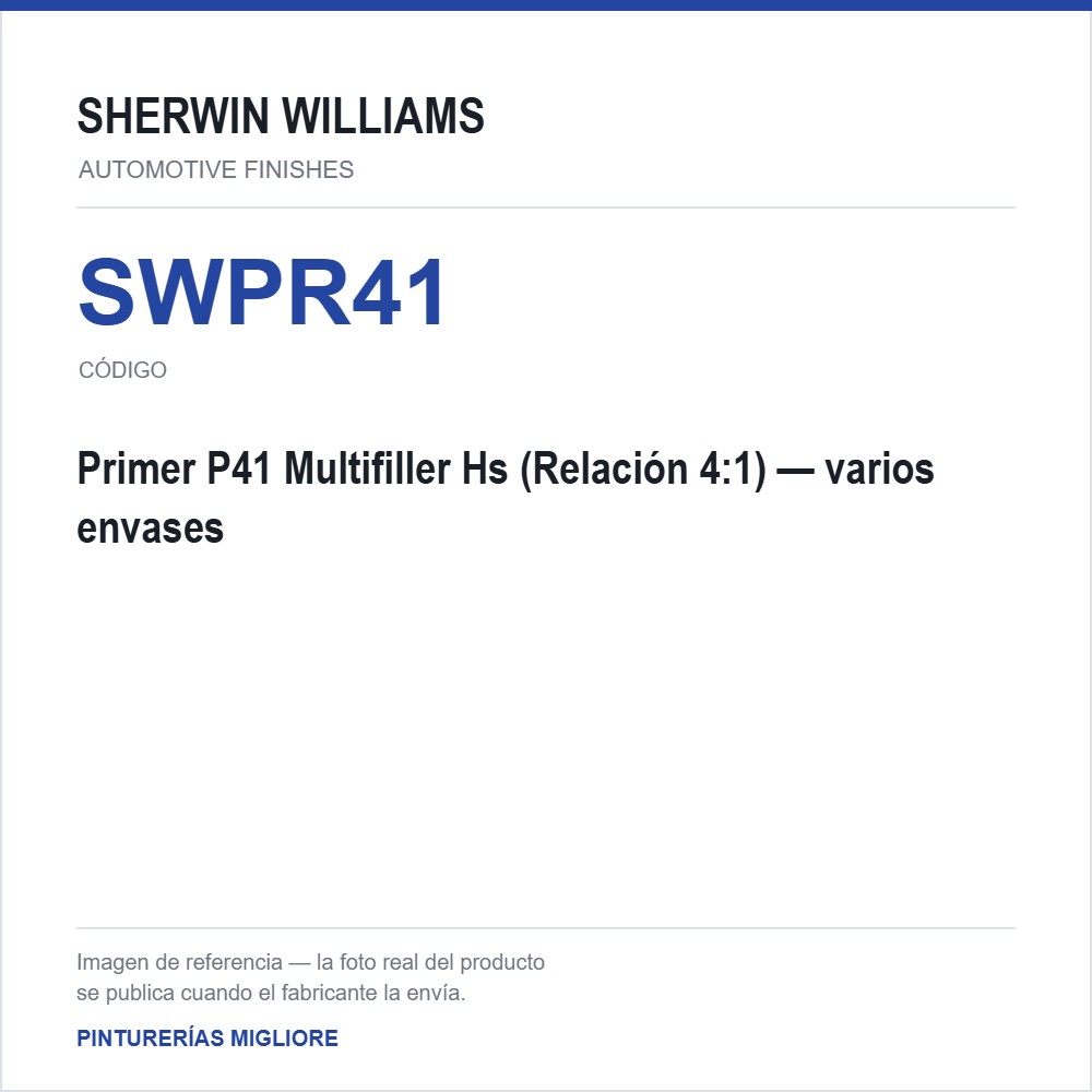 ZSWAF Primer P41 Multifiller Hs (Relación 4:1)