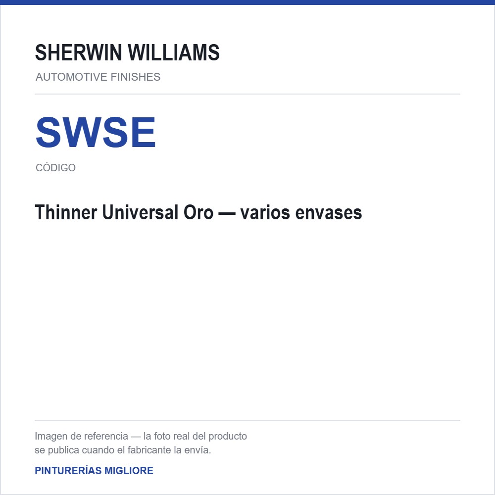 ZSWAF Thinner Universal Oro