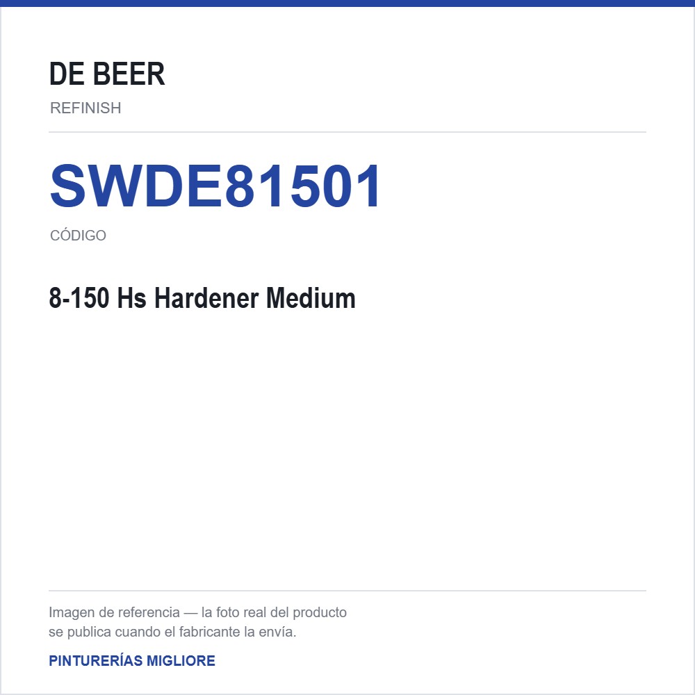 Debeer - 8-150 Hs Hardener Medium