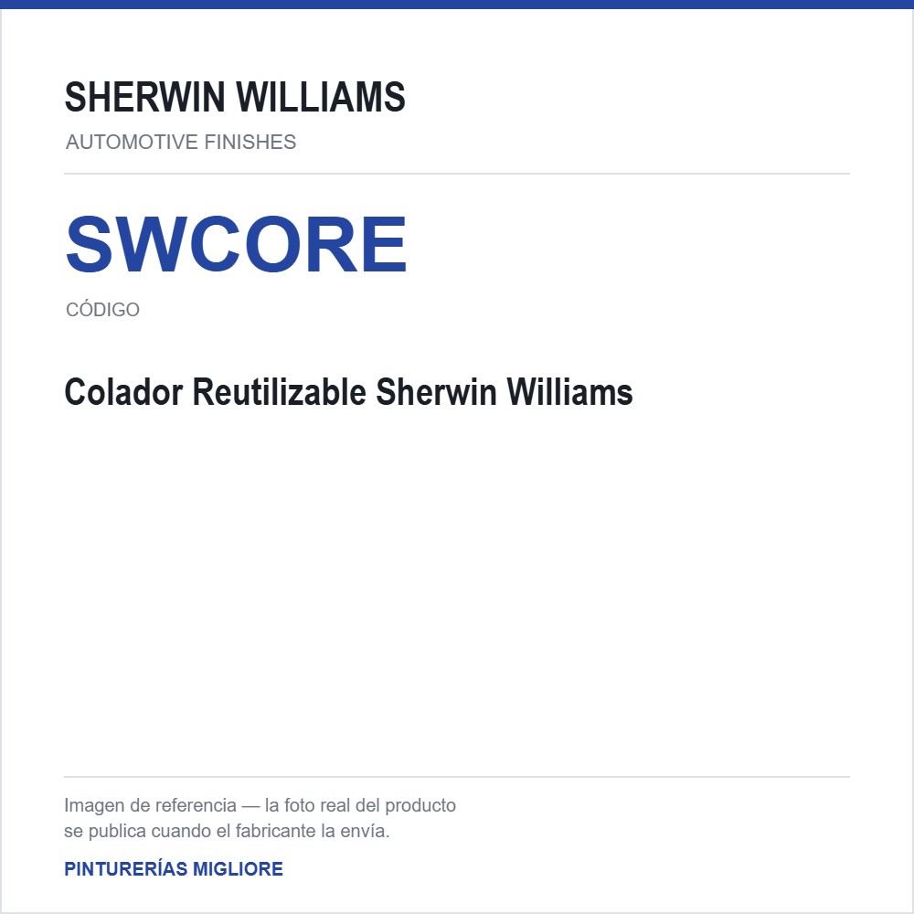 Colador Reutilizable Sherwin Williams