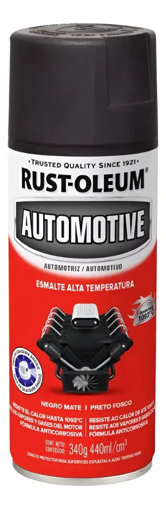 Aerosol Aut Alta Temperatura Negro Mate 340G Rust Oleum