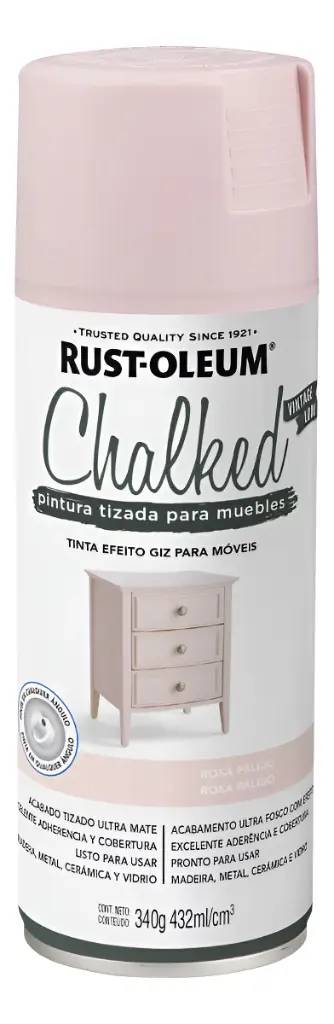 Aerosol Chalked Rosa Pálido 340G Rust Oleum
