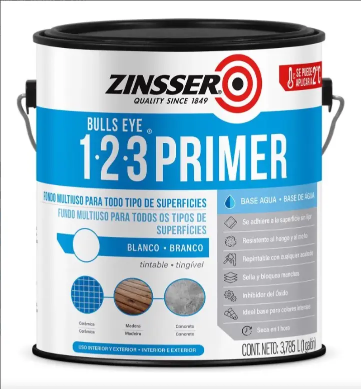 Zinsser 1-2-3 Blanco Mate Rust Oleum