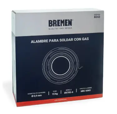 [BR8241] Bremen Alambre Mig Mag Er70S-6 0.9 Mm X 5 Kg