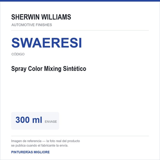 [SWAERESI] ZSWAF Spray Color Mixing Sintético  300 Ml