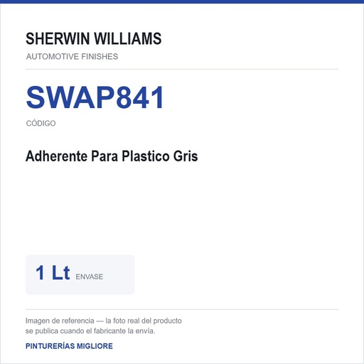 [SWAP841] ZSWAF Adherente Para Plastico Gris 1 Lt