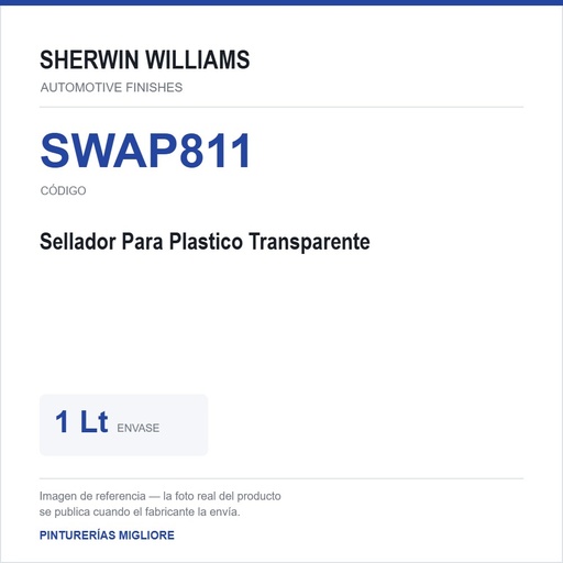 [SWAP811] ZSWAF Sellador Para Plastico Transparente 1 Lt
