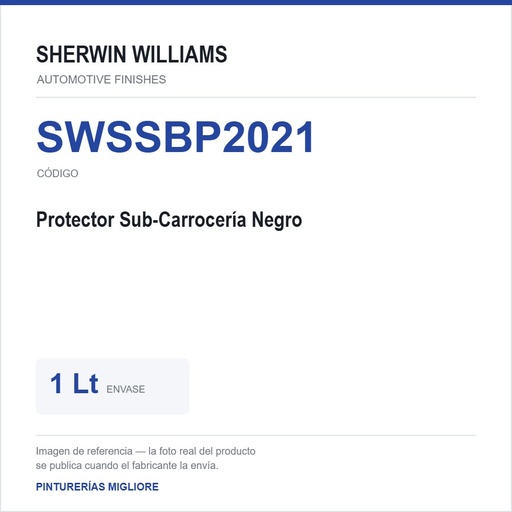 [SWSSBP2021] ZSWAF Protector Sub-Carrocería Negro 1 Lt