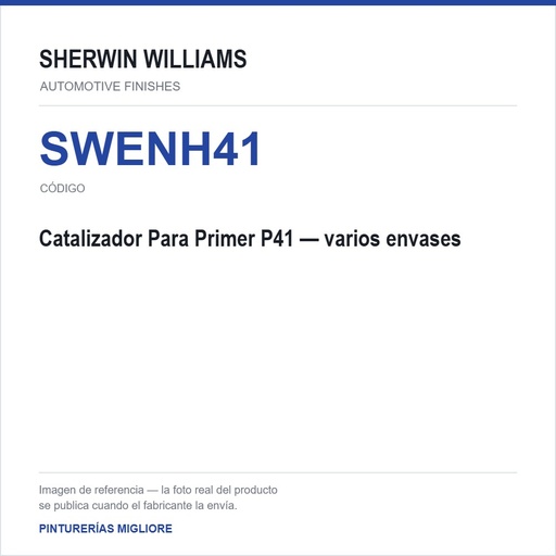 ZSWAF Catalizador Para Primer P41