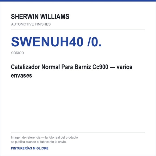 ZSWAF Catalizador Normal Para Barniz Cc900