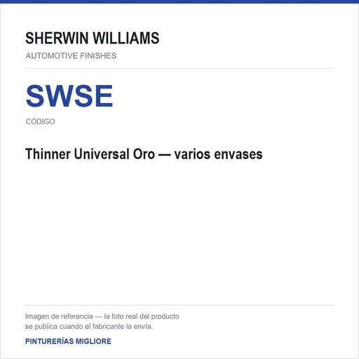ZSWAF Thinner Universal Oro