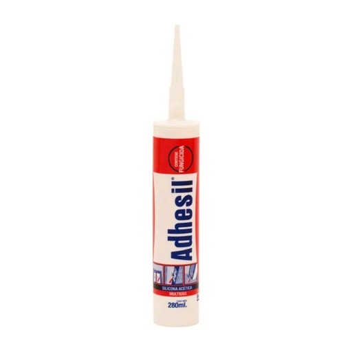 Silicona Acetica Con Funguicida 280Ml Adhesil