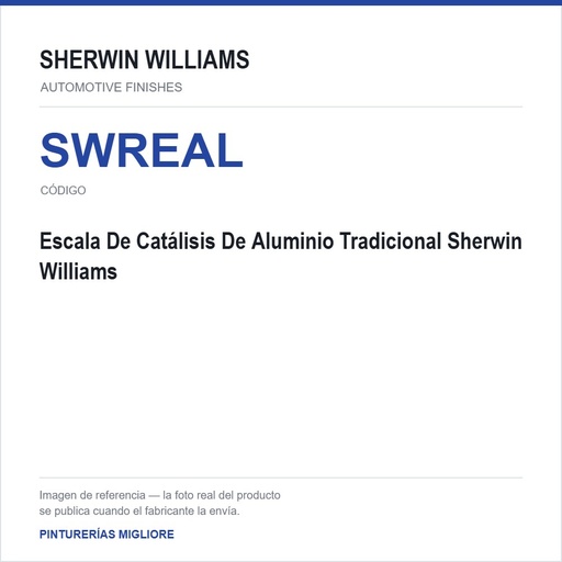 [SWREAL] Escala De Catálisis De Aluminio Tradicional Sherwin Williams