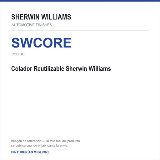 [SWCORE] Colador Reutilizable Sherwin Williams