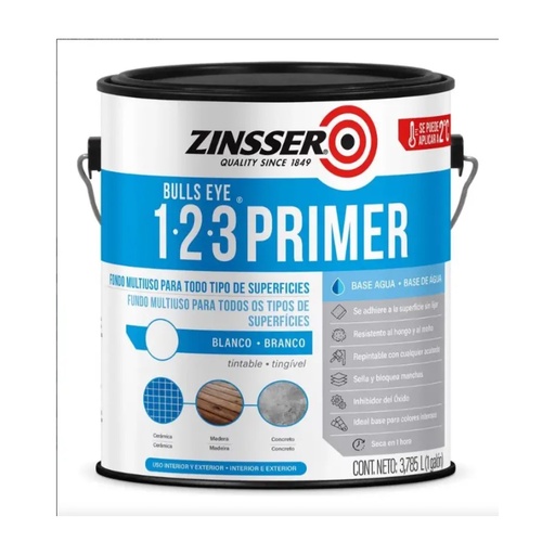 Zinsser 1-2-3 Blanco Mate Rust Oleum