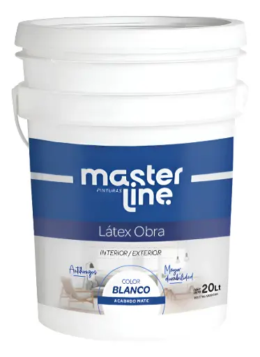 [MLOBIE20] Latex Interior/Exterior Blanco 20 Lt MasterLine