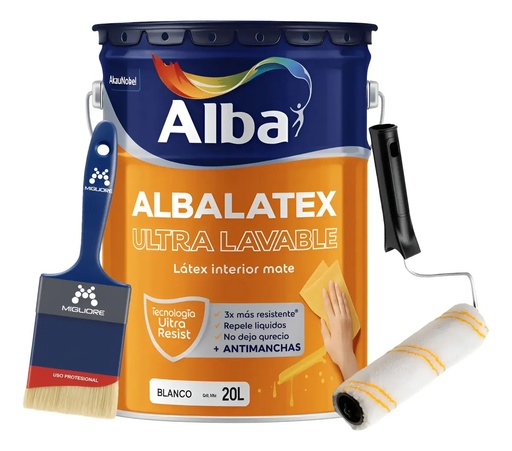 [COALUL20] Combo Ultralavable 20 + Pincel + Rodillo