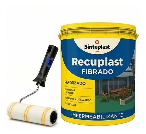[COREFIVC20] Combo Recuplast Fibrado 20 VC +Rodillo +Pincel