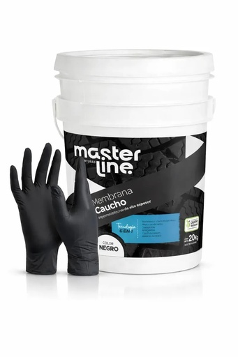 [COMLMENEU] Combo Membrana Caucho Masterline NE + Guantes 