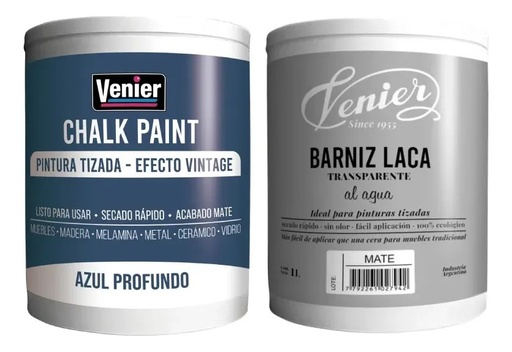 [COVECHAZPR] Combo Venier Chalk AZ PROF + Laca Mate