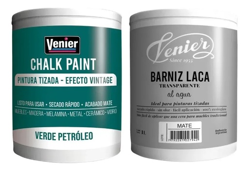 [COVECHVP] Combo Venier Chalk VER PE + Laca Mate