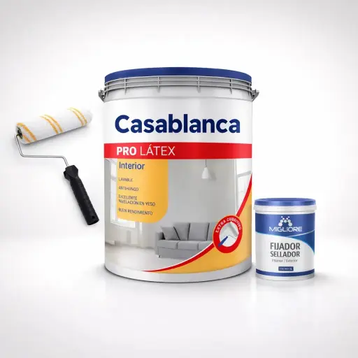 [COCAPR20] Combo Pro Int 20 Lt + Rodillo + Fijador 1Lt 